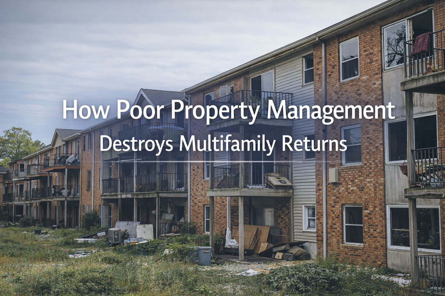 How Poor Property Management Destroys Multifamily Returns (and How to Avoid It)
